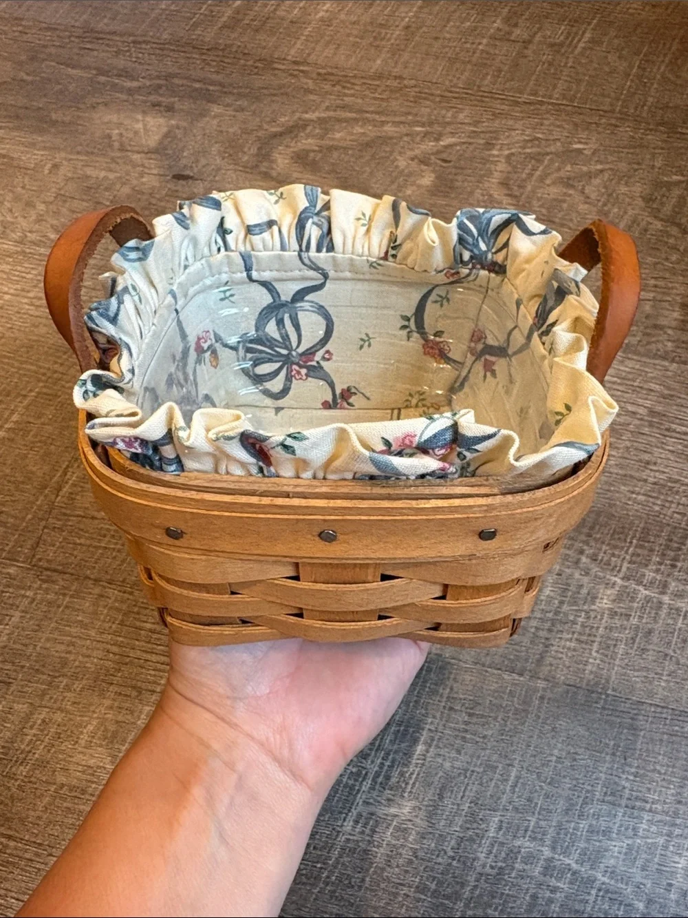 Longaberger Booking Basket & Sweet Basil Basket Herb Garden Fabric & Protectors
